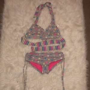 Grey polka dot bikini